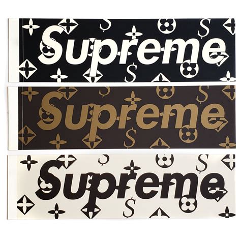 louis vuitton supreme sticker|Louis Vuitton stickers for women.